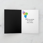 1965年の誕生日 年の楽しいトリビア事実 カード (内部)