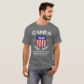 1965年のCudaアメリカ筋肉Tシャツ Tシャツ (正面フル)