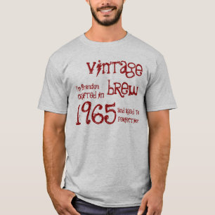 1965年または年のヴィンテージの醸造物の第50誕生日の灰色 Tシャツ