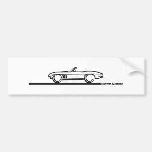 1965年コルベットコンバーチブル バンパーステッカー