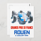 1965年ルーアン・グランプリ ポストカード (正面/裏面)