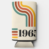 1965年レトロストライプヴィンテージポスター スリム缶クーラー (正面)