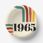 1965年レトロストライプヴィンテージポスター ペーパーボウル (正面)