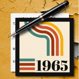 1965年レトロストライプヴィンテージポスター 招待状