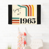 1965年レトロストライプヴィンテージポスター 横断幕 (インサイチュ)