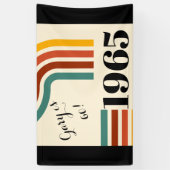 1965年レトロストライプヴィンテージポスター 横断幕 (縦)