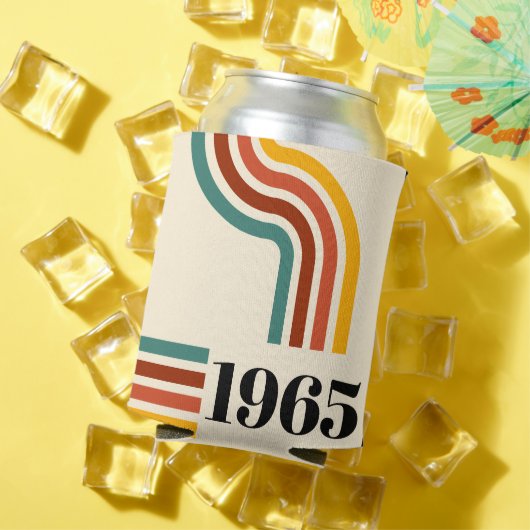 1965年レトロストライプヴィンテージポスター 缶クーラー (インサイチュ 夏)