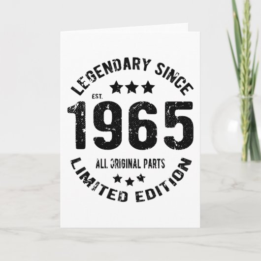 1965年ヴィンテージ誕生日 カード (正面)
