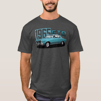 1965年式GTO クラシックカー オールドスクール マッスルブルーカー Tシャツ