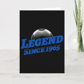 1965年生まれのサッカーファン 誕生日 お祝い レジェンド カード