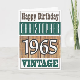 1965年生まれグリーティングカード カード