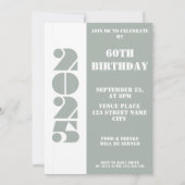 1965年生まれ写真60th birthday party招待 招待状 (裏面)