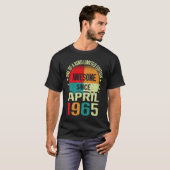 1965年4月から58年 Awesome! ヴィンテージ 58歳の誕生日 Tシャツ (正面フル)