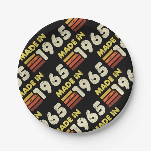 1965年60誕生日製 ペーパープレート (正面)