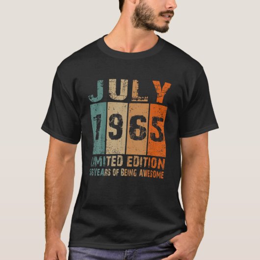 1965年7月限定版56th誕生日56年版 tシャツ (正面)