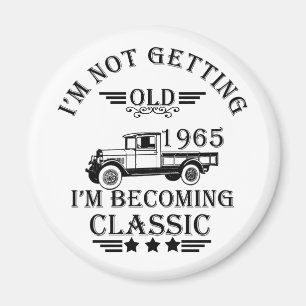 1965生まれ年のヴィンテージ誕生日ギフト マグネット