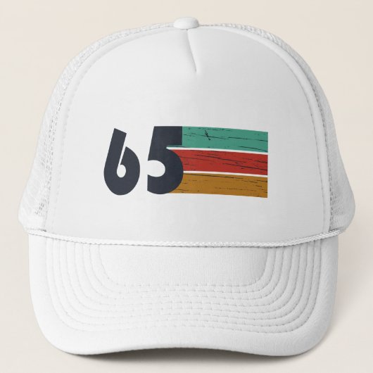 1965生まれ年ヴィンテージ60歳の誕生日プレゼント キャップ (正面)