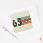 1965生まれ年ヴィンテージ60歳の誕生日プレゼント スクエアシール (封筒)