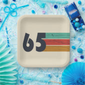 1965生まれ年ヴィンテージ60歳の誕生日プレゼント ペーパープレート (パーティー)