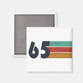 1965生まれ年ヴィンテージ60歳の誕生日プレゼント マグネット (正面/裏面)