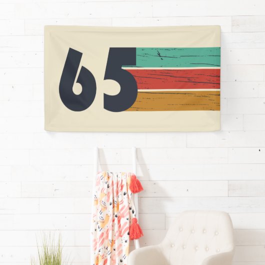 1965生まれ年ヴィンテージ60歳の誕生日プレゼント 横断幕 (インサイチュ)