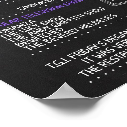 1965生まれ年55歳の誕生日パーティーに女性のサインを ポスター (角)