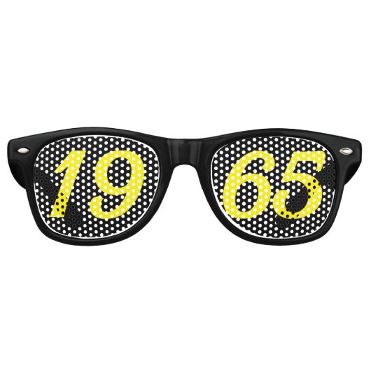 1965生まれ年60歳の誕生日おもしろいはサングラスを陰る レトロサングラス (正面)