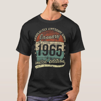 1965素晴らし年1月以来の絶対男の女Bi Tシャツ