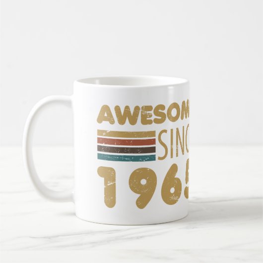1965素晴らし年60誕生日以来 コーヒーマグカップ (左)