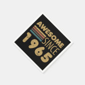 1965素晴らし年60誕生日以来 スタンダードカクテルナプキン (角)