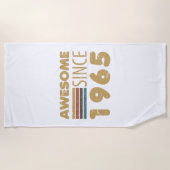 1965素晴らし年60誕生日以来 ビーチタオル (正面)