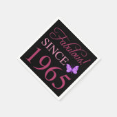 1965 60誕生日以来の素晴らしい スタンダードカクテルナプキン (角)