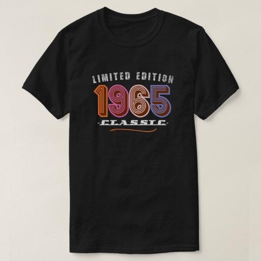 1965 60誕生日 Tシャツ (デザイン正面)