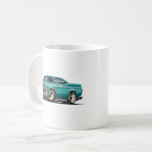 1965-66年のインパラのティール(緑がかった色)車 コーヒーマグカップ (正面左)
