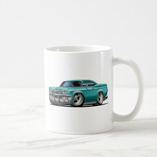 1965-66年のインパラのティール(緑がかった色)車 コーヒーマグカップ (右)