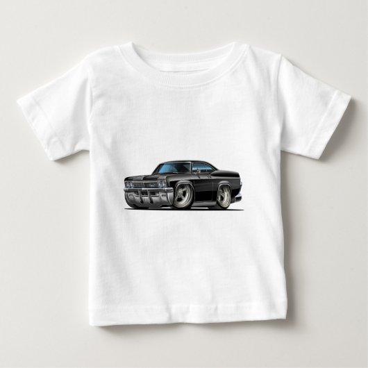 1965-66年のインパラの黒い車 ベビーTシャツ (正面)