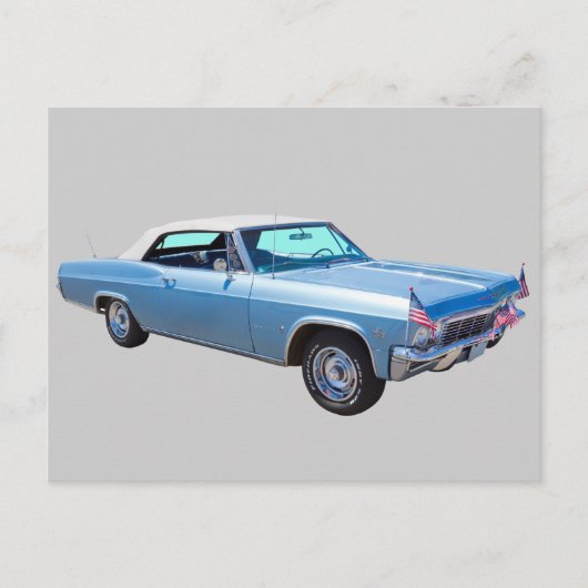 1965 Chevy Impala 327コンバーチブル ポストカード (正面)