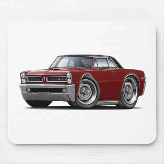 1965 GTOのあずき色黒い上 マウスパッド (正面)
