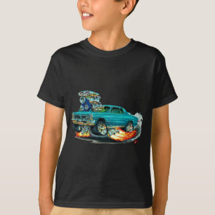 1965 GTOのティール(緑がかった色)車 Tシャツ