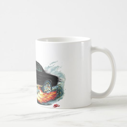 1965 GTOの黒い車 コーヒーマグカップ (右)