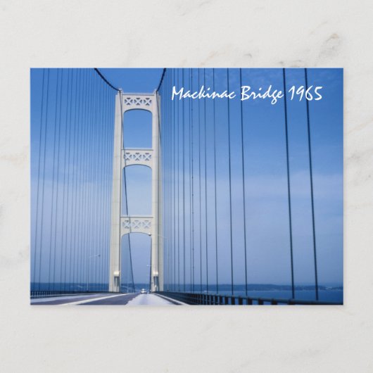 1965 Mackinacブリッジはがき ポストカード (正面)
