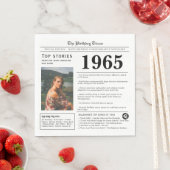 1965 Newspaper Birthday Trivia  スタンダードランチョンナプキン (インサイチュ)