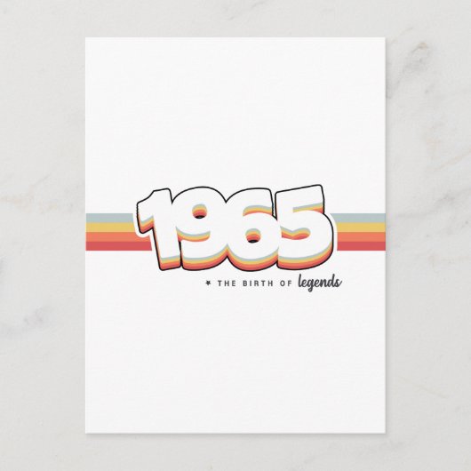 1965 The birth of legends ポストカード (正面)