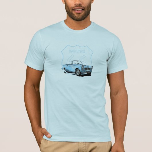 1966の勝利の布告者の変換可能なルート66 Tシャツ (正面)