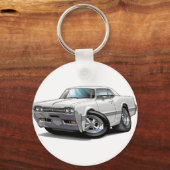 1966オールズカトラスホワイトカー キーホルダー (正面)