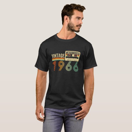 1966クラシック年の第60回ギフトデザインおもしろい生まれin tシャツ (正面フル)