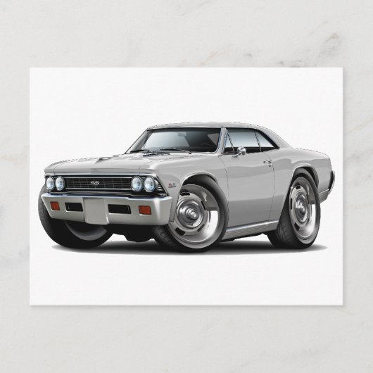 1966シェベルホワイトカー ポストカード (正面)