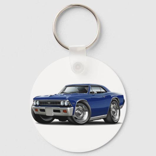 1966シボレダークブルーカー キーホルダー (正面)