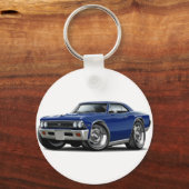 1966シボレダークブルーカー キーホルダー (正面)