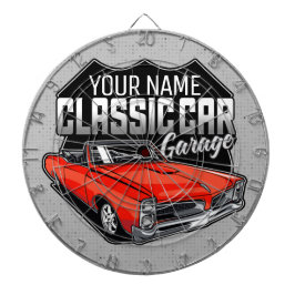 1966パーソナライズされたコンバーチクラシックブル車庫 ダーツボード